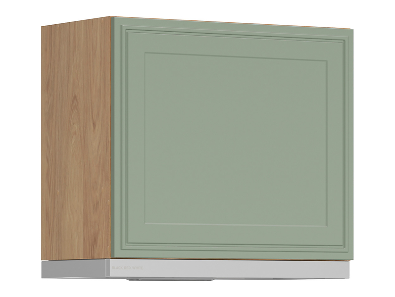 Szafka kuchenna górna Verdi 60 cm uchylna z okapem inox szałwia mat 926295