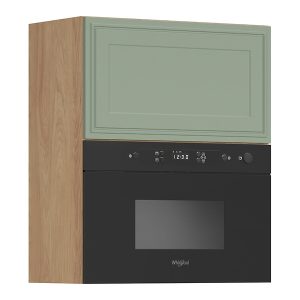 Szafka kuchenna górna Verdi 60 cm z czarną mikrofalą uchylna szałwia mat 926317 Szafka kuchenna górna Verdi 60 cm z czarną mikrofalą uchylna szałwia mat 926317