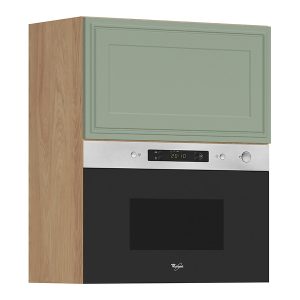 Szafka kuchenna górna Verdi 60 cm ze srebrną mikrofalą uchylna szałwia mat 926316 Szafka kuchenna górna Verdi 60 cm ze srebrną mikrofalą uchylna szałwia mat 926316