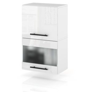 Szafka kuchenna górna witryna 40cm spremium biały połysk 374303 Szafka kuchenna górna witryna 40cm spremium biały połysk 374303