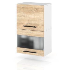 Szafka kuchenna górna witryna 40cm spremium dąb sonoma 374247 Szafka kuchenna górna witryna 40cm spremium dąb sonoma 374247