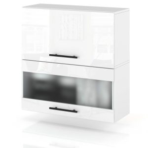 Szafka kuchenna górna witryna 60cm spremium biały połysk 374295 Szafka kuchenna górna witryna 60cm spremium biały połysk 374295