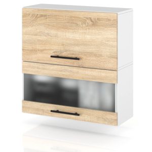 Szafka kuchenna górna witryna 60cm spremium dąb sonoma 374218 Szafka kuchenna górna witryna 60cm spremium dąb sonoma 374218