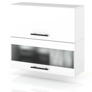 Szafka kuchenna górna witryna 80cm spremium biały mat 373902 Szafka kuchenna górna witryna 80cm spremium biały mat 373902