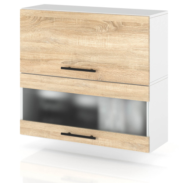 Szafka kuchenna górna witryna 80cm spremium dąb sonoma 373963