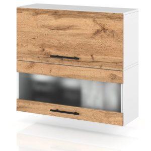 Szafka kuchenna górna witryna 80cm spremium dąb wotan 373919 Szafka kuchenna górna witryna 80cm spremium dąb wotan 373919