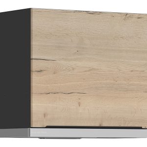Szafka kuchenna górna z okapem Sole L6 60 cm uchylna dąb halifax natura 89727 Szafka kuchenna górna z okapem Sole L6 60 cm uchylna dąb halifax natura 89727