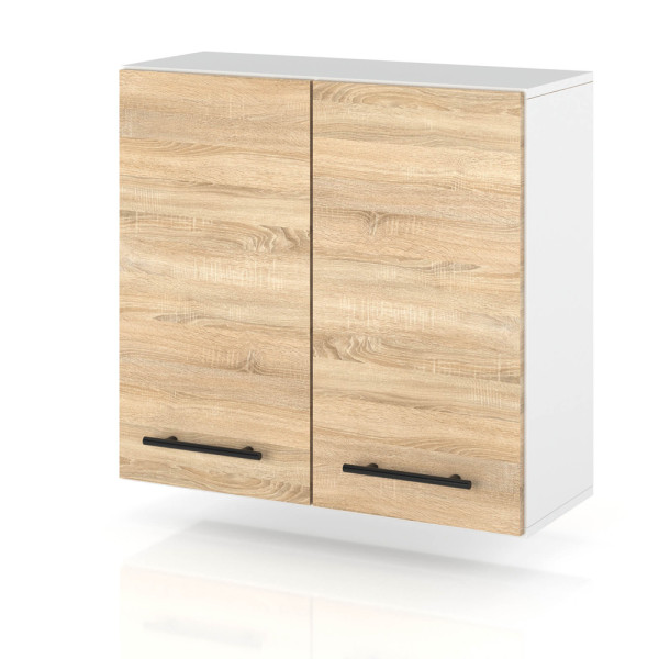 Szafka kuchenna górna z uchwytami 80cm spremium dąb sonoma 374354