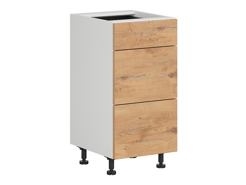 Szafka kuchenna Hamper 40 cm z szufladami cichy domyk dąb lancelot 402855