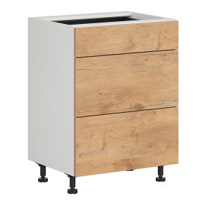 Szafka kuchenna Hamper 60 cm z szufladami cichy domyk dąb lancelot 402859 Szafka kuchenna Hamper 60 cm z szufladami cichy domyk dąb lancelot 402859