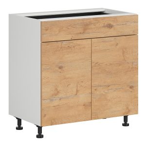 Szafka kuchenna Hamper 80 cm dwudrzwiowa z szufladą cichy domyk dąb lancelot 402194 Szafka kuchenna Hamper 80 cm dwudrzwiowa z szufladą cichy domyk dąb lancelot 402194