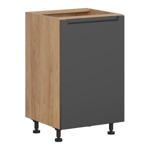 Szafka kuchenna Iris 50 cm lewa grafitowa 454645 Szafka kuchenna Iris 50 cm lewa grafitowa 454645