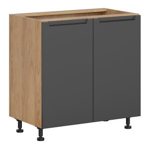 Szafka kuchenna Iris 80 cm dwudrzwiowa grafitowa 454651 Szafka kuchenna Iris 80 cm dwudrzwiowa grafitowa 454651