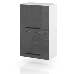 Szafka kuchenna klapowa górna 60cm spremium szary połysk 373917 Szafka kuchenna klapowa górna 60cm spremium szary połysk 373917