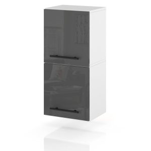 Szafka kuchenna klapowa modułowa 30cm spremium szary połysk 374413 Szafka kuchenna klapowa modułowa 30cm spremium szary połysk 374413