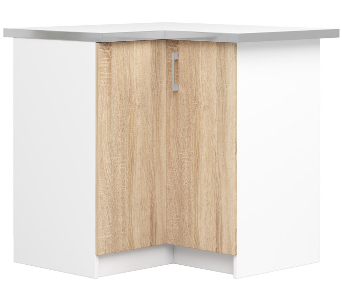 Szafka kuchenna LIMA Biała, Dąb Sonoma 84x44,5x85,5 cm 302787