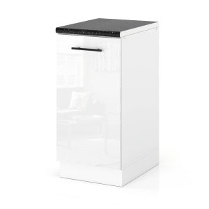Szafka kuchenna modułowa dolna 40cm spremium biały połysk 377736 Szafka kuchenna modułowa dolna 40cm spremium biały połysk 377736