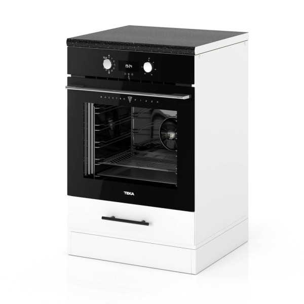 Szafka kuchenna modułowa dolna piekarnik 60cm spremium biały 374162
