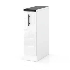 Szafka kuchenna modułowa stojąca 15cm spremium biały połysk 378189 Szafka kuchenna modułowa stojąca 15cm spremium biały połysk 378189