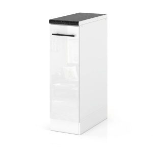 Szafka kuchenna modułowa stojąca 20cm spremium biały połysk 377702 Szafka kuchenna modułowa stojąca 20cm spremium biały połysk 377702