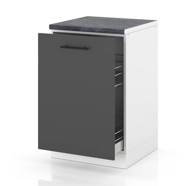 Szafka kuchenna modułowa stojąca cargo 50cm spremium szary 378048