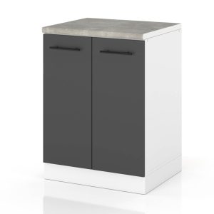 Szafka kuchenna nowoczesna dolna 60cm spremium szary mat 377765