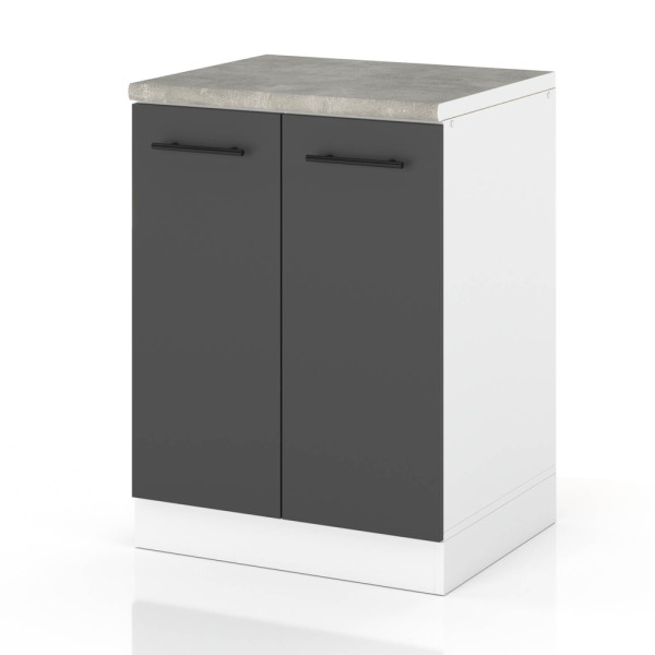Szafka kuchenna nowoczesna dolna 60cm spremium szary mat 377765