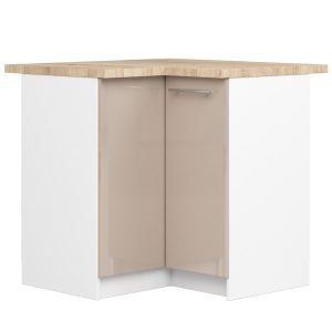 Szafka kuchenna OLIWIA Biała, Cappuccino Połysk 90x46x85 cm 303038 Szafka kuchenna OLIWIA Biała, Cappuccino Połysk 90x46x85 cm 303038