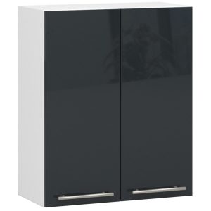 Szafka kuchenna OLIWIA Biała, Grafit Połysk 60x30x72 cm 302870