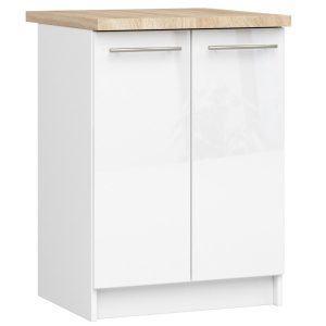 Szafka kuchenna OLIWIA Biała, Biała Połysk 60x46x85 cm 302990 Szafka kuchenna OLIWIA Biała, Biała Połysk 60x46x85 cm 302990
