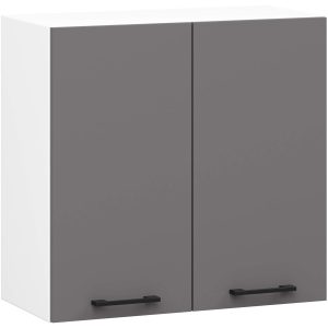 Szafka kuchenna OLIWIA W60 Biała, Grafit Szary 60x30x58 cm 608817