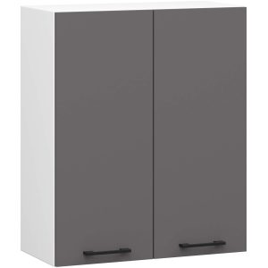 Szafka kuchenna OLIWIA W60 Biała, Grafit Szary 60x30x72 cm 608818