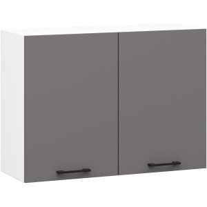 Szafka kuchenna OLIWIA W80 Biała, Grafit Szary 80x30x58 cm 608824 Szafka kuchenna OLIWIA W80 Biała, Grafit Szary 80x30x58 cm 608824