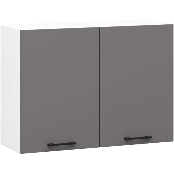 Szafka kuchenna OLIWIA W80 Biała, Grafit Szary 80x30x58 cm 608824