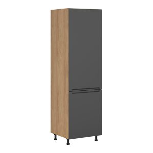 Szafka kuchenna pod zabudowę lodówki Iris 60 cm lewa grafitowa 454611 Szafka kuchenna pod zabudowę lodówki Iris 60 cm lewa grafitowa 454611