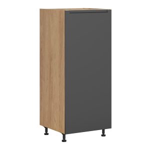 Szafka kuchenna pod zabudowę lodówki Iris 60 cm lewa grafitowa 454609 Szafka kuchenna pod zabudowę lodówki Iris 60 cm lewa grafitowa 454609