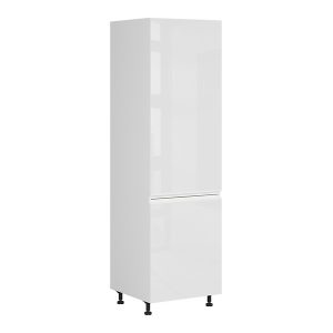 Szafka kuchenna pod zabudowę lodówki Sole 60 cm lewa biały połysk 32845 Szafka kuchenna pod zabudowę lodówki Sole 60 cm lewa biały połysk 32845