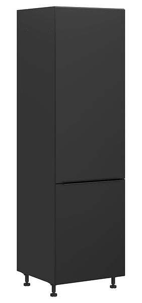 Szafka kuchenna pod zabudowę lodówki Sole L6 60 cm lewa czarny mat 185516