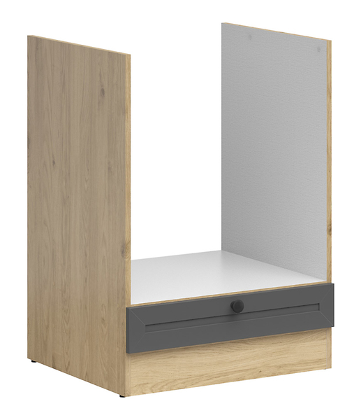 Szafka kuchenna pod zabudowę piekarnika Junona Line 60 cm dąb bernstein/grafit 308976