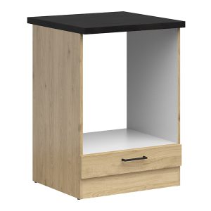Szafka kuchenna pod zabudowę piekarnika Junona Line 60 cm dąb bernstein z blatem 281159 Szafka kuchenna pod zabudowę piekarnika Junona Line 60 cm dąb bernstein z blatem 281159