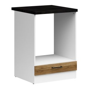 Szafka kuchenna pod zabudowę piekarnika Junona Line 60 cm dąb delano jasny z blatem 159034 Szafka kuchenna pod zabudowę piekarnika Junona Line 60 cm dąb delano jasny z blatem 159034