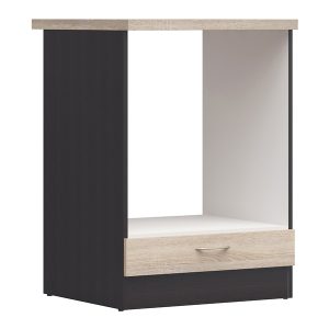Szafka kuchenna pod zabudowę piekarnika Junona Line 60 cm dąb sonoma z blatem 158346 Szafka kuchenna pod zabudowę piekarnika Junona Line 60 cm dąb sonoma z blatem 158346