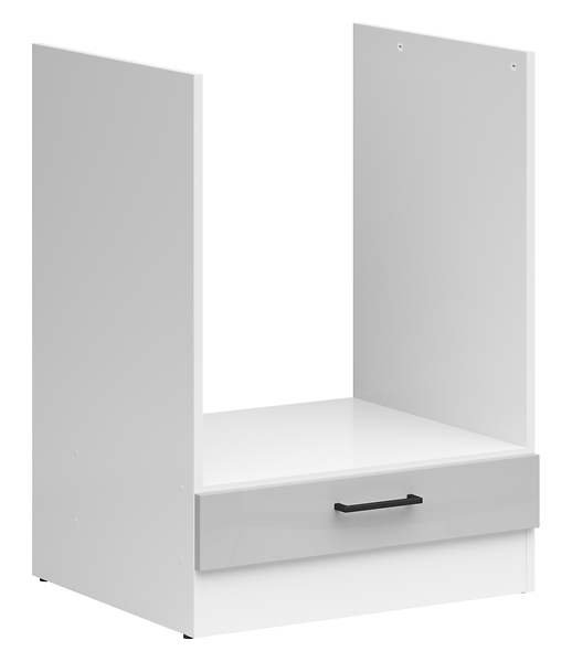 Szafka kuchenna pod zabudowę piekarnika Junona Line 60 cm jasny szary połysk 75309