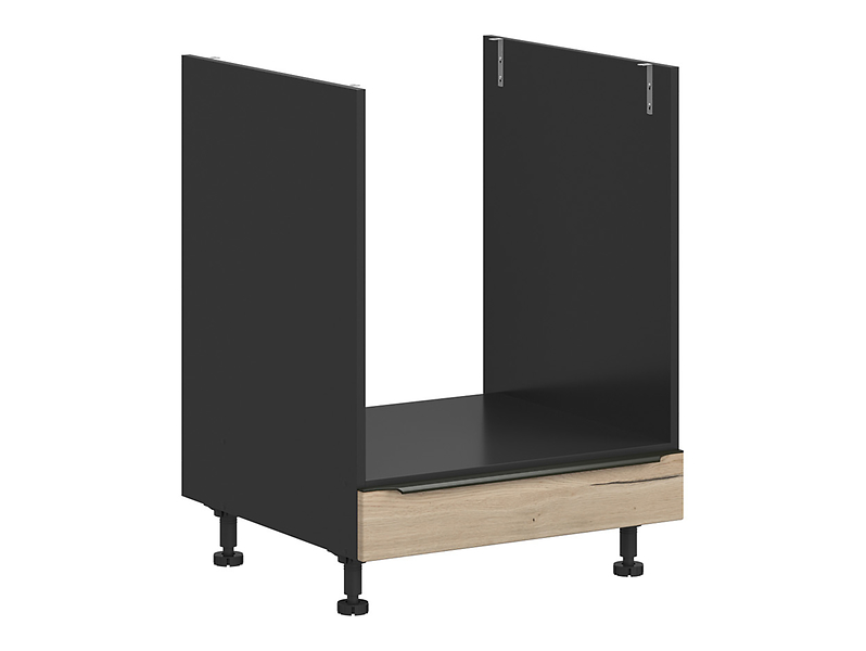 Szafka kuchenna pod zabudowę piekarnika Sole L6 60 cm dąb halifax natura 56583