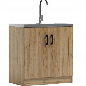 Szafka kuchenna pod zlew KD 80 dąb Craft złoty 536818 Szafka kuchenna pod zlew KD 80 dąb Craft złoty 536818