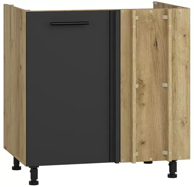 Szafka kuchenna pod zlewozmywak dąb craft + antracyt - Orvon 638493