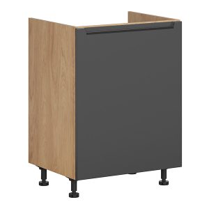 Szafka kuchenna pod zlewozmywak Iris 60 cm prawa grafitowa 454607 Szafka kuchenna pod zlewozmywak Iris 60 cm prawa grafitowa 454607