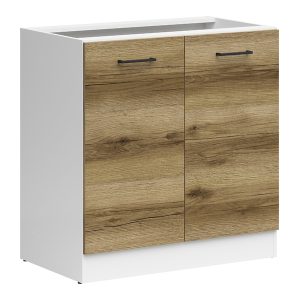 Szafka kuchenna pod zlewozmywak Junona Line 80 cm dąb delano jasny 38362 Szafka kuchenna pod zlewozmywak Junona Line 80 cm dąb delano jasny 38362