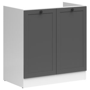 Szafka kuchenna pod zlewozmywak Junona Line 80 cm grafit 75874 Szafka kuchenna pod zlewozmywak Junona Line 80 cm grafit 75874