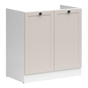 Szafka kuchenna pod zlewozmywak Junona Line 80 cm z 2 drzwiami biały/uni kaszmir 866362 Szafka kuchenna pod zlewozmywak Junona Line 80 cm z 2 drzwiami biały/uni kaszmir 866362